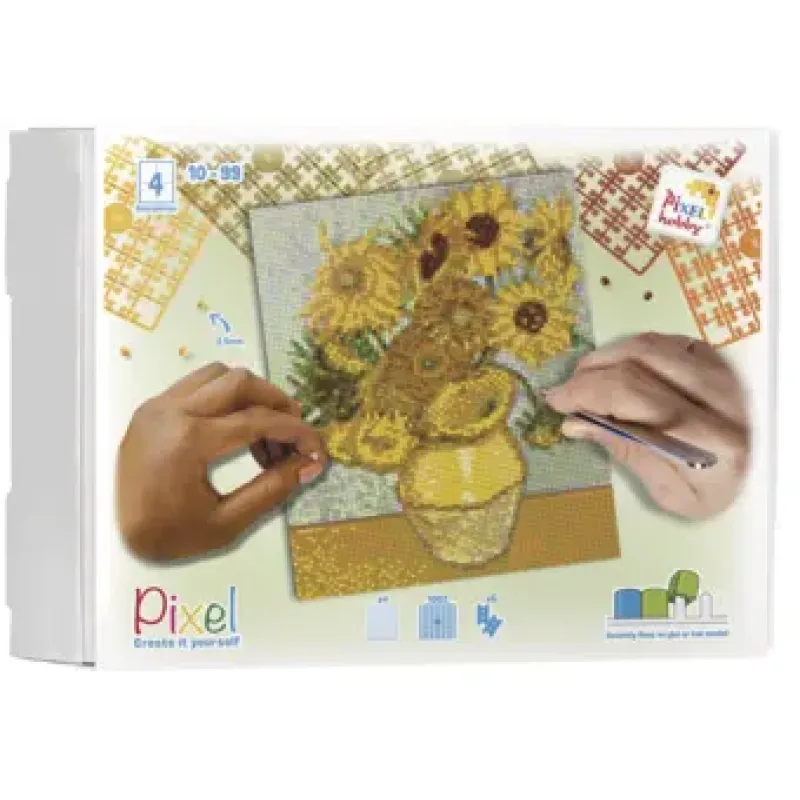 Zonnebloemen - Van Gogh geschenkpakket 4 basisplaten