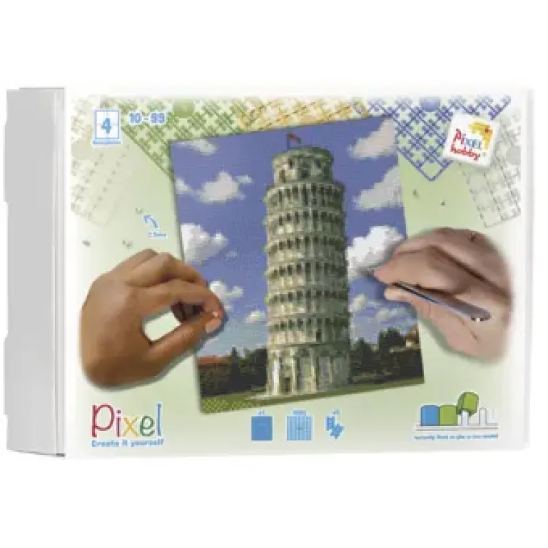 Toren van Pisa geschenkpakket 4 basisplaten 