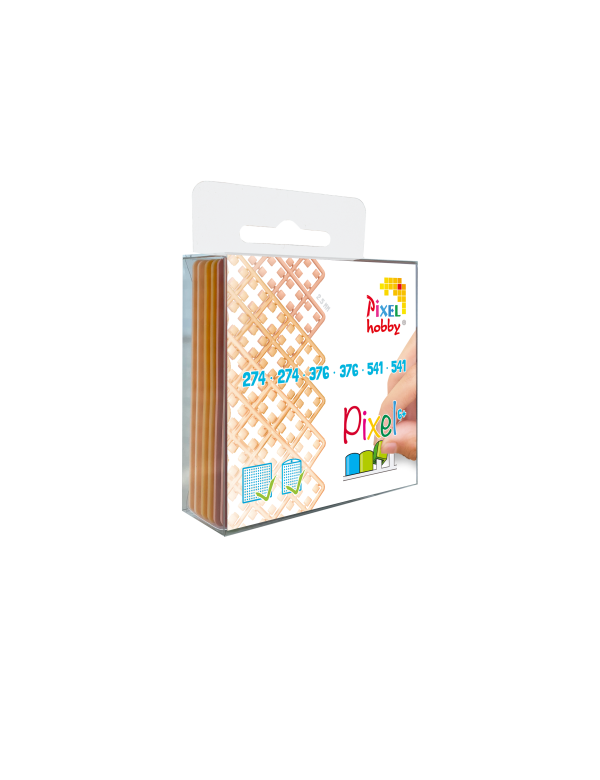 6-pack pixelmatjes abrikoos