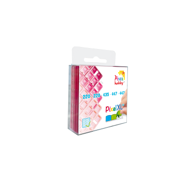 5-pack pixelmatjes XL roze