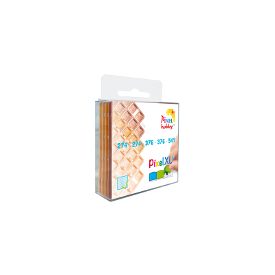 5-pack pixelmatjes XL abrikoos