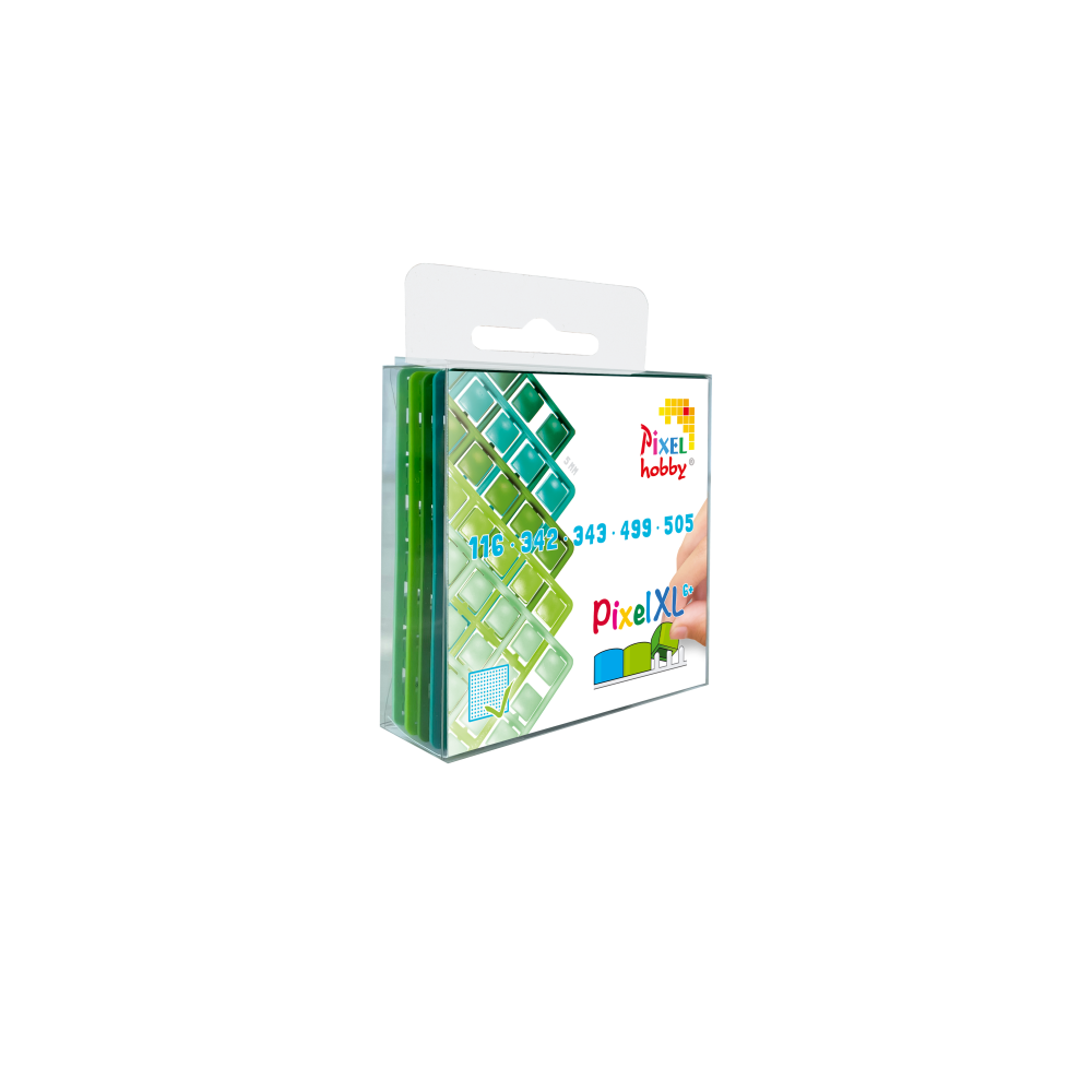 5-pack pixelmatjes XL groen