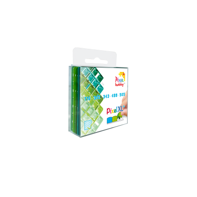 5-pack pixelmatjes XL groen