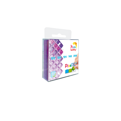 5-pack pixelmatjes XL paars
