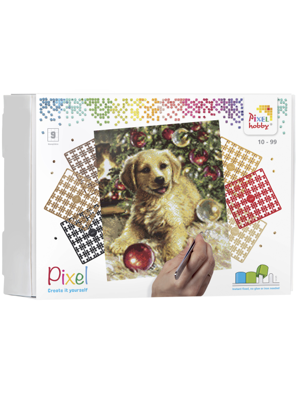 kerst: kerstpup, geschenkset 9 basisplaten (90112)