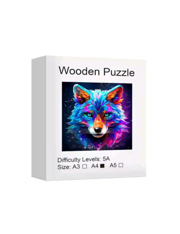 Kleurrijke wolf, L