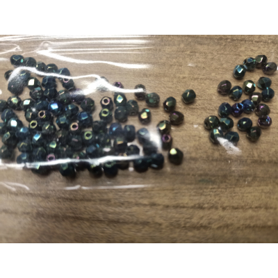 facetkraal glas peacock 3mm 100 stuks