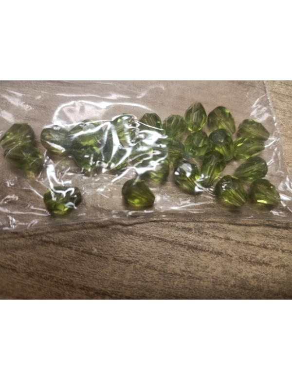 facetkraal groen 8/6mm 25 stuks