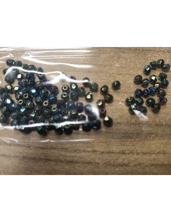 facetkraal glas peacock 3mm 100 stuks