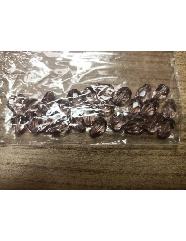 facetkraal  lila 8/6mm 25 stuks