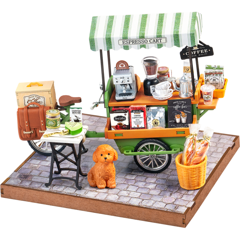 Aromatic coffee cart