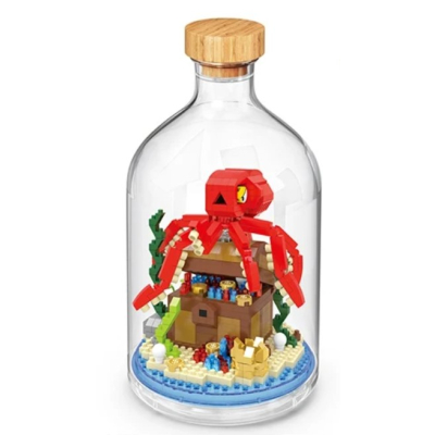 octopus in fles