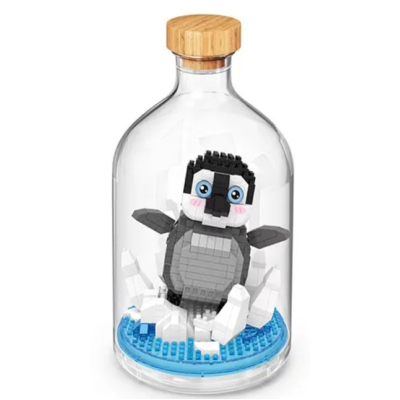 pinguin in fles