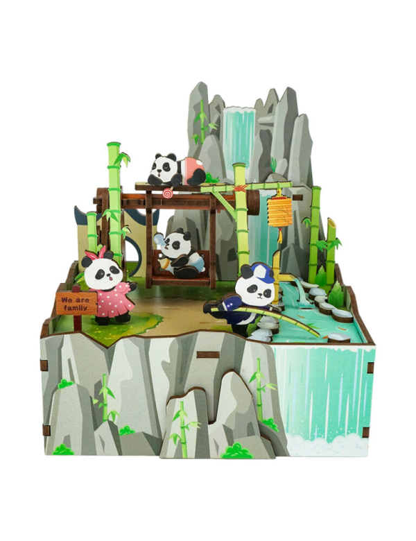 Muziekdoosje (diy) panda's home Muziekdoosje (diy) panda's home