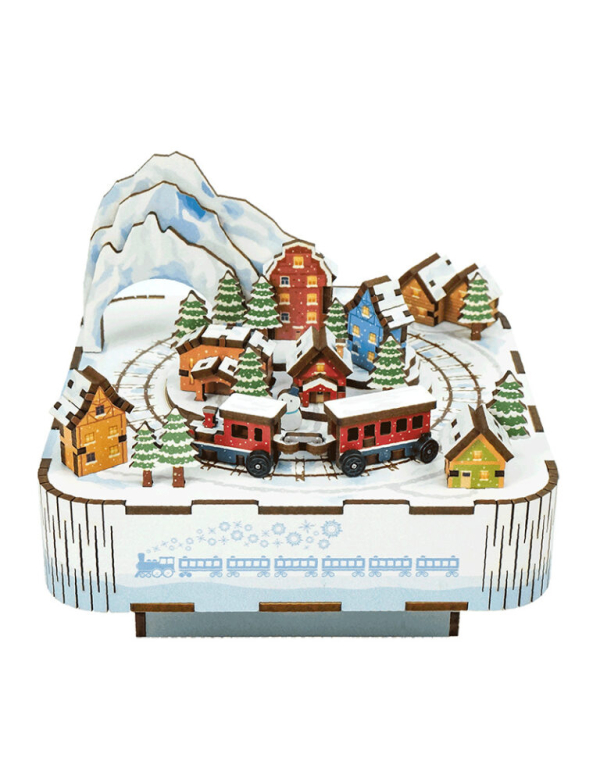 Muziekdoosje (diy) snow train Muziekdoosje (diy) snow train