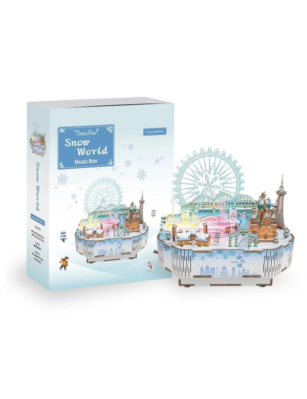 Muziekdoosje (diy) Snow World