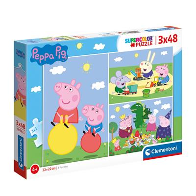 Peppa Pig; 3x48 stukjes