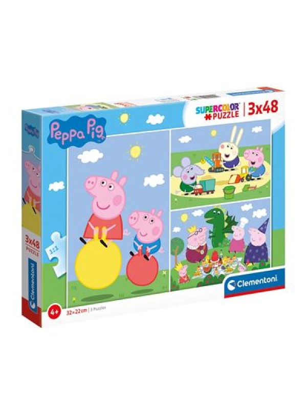 Peppa Pig; 3x48 stukjes