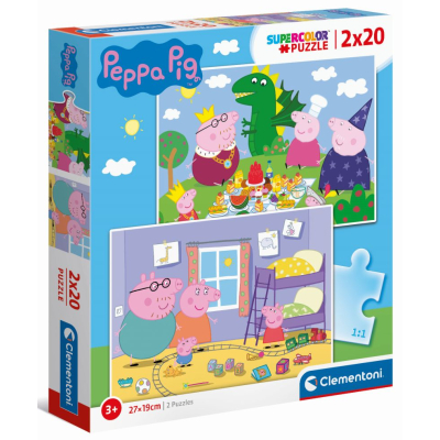 Peppa Pig; 2x20 stukjes