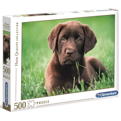 Chocolate puppy Labrador; 500 stukjes