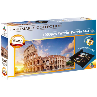 colloseum + puzzle mat & lijm; 1000 stukjes