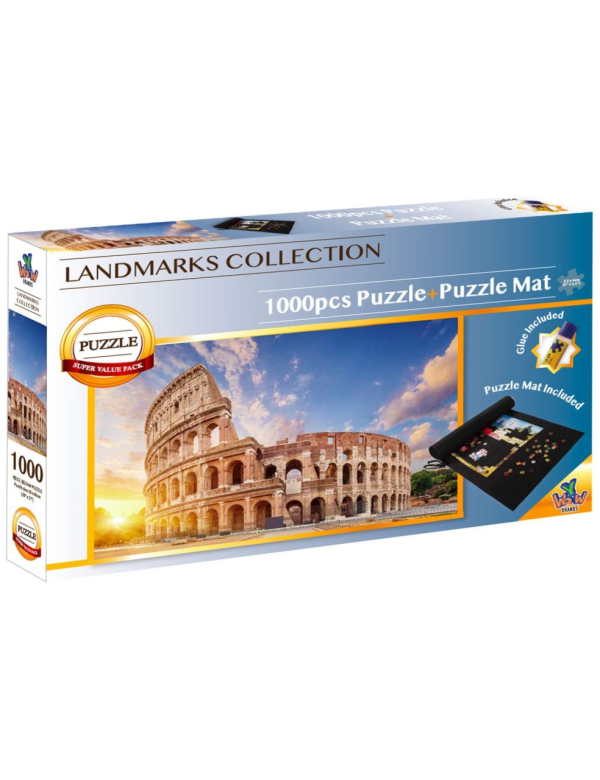 colloseum + puzzle mat & lijm; 1000 stukjes