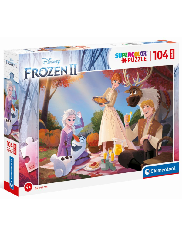 FrozenII maxi puzzel, 104 stukjes