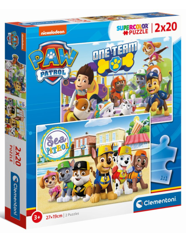 paw patrol, 2x20 stukjes