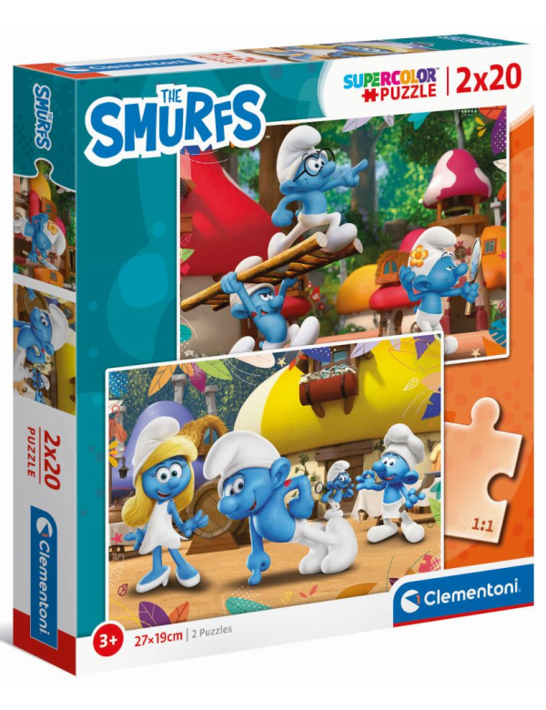 De Smurfen; 2x20 stukjes