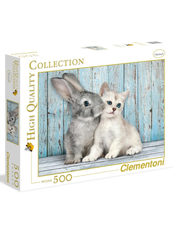 Cat and bunny; 500 stukjes