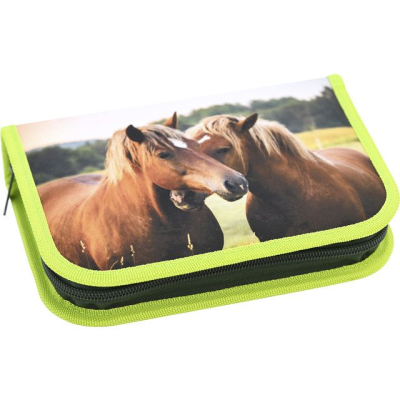 gevuld etui paarden