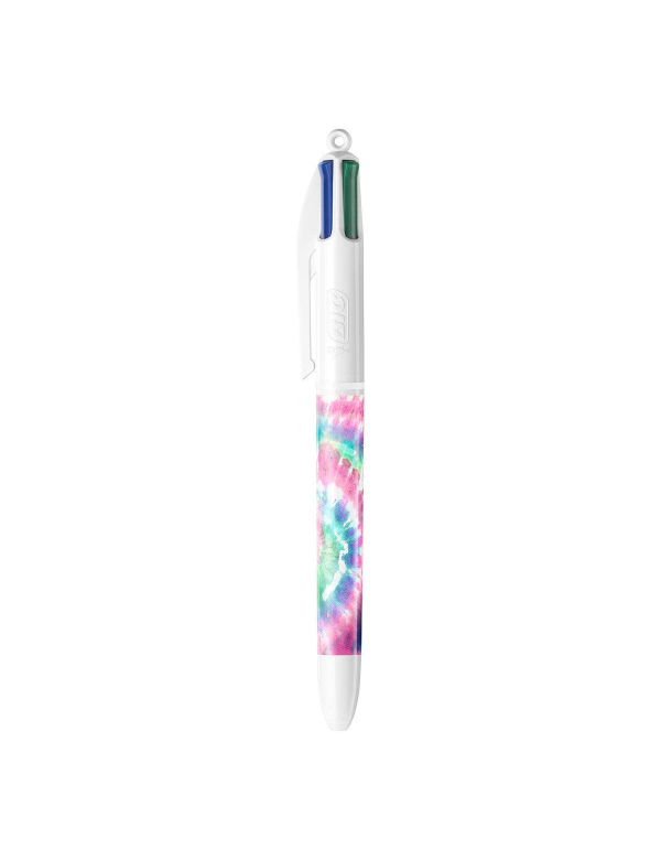 Bic 4-kleurenbalpen ty-die roze-blauw