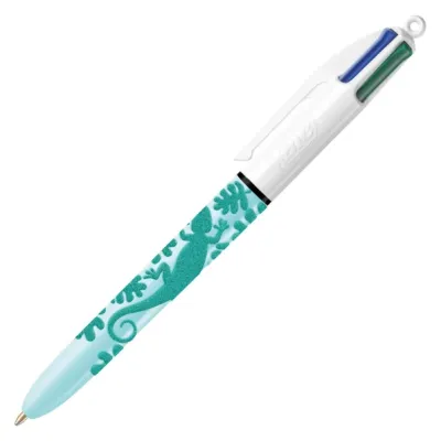 Bic 4-kleurenbalpen velours blauw