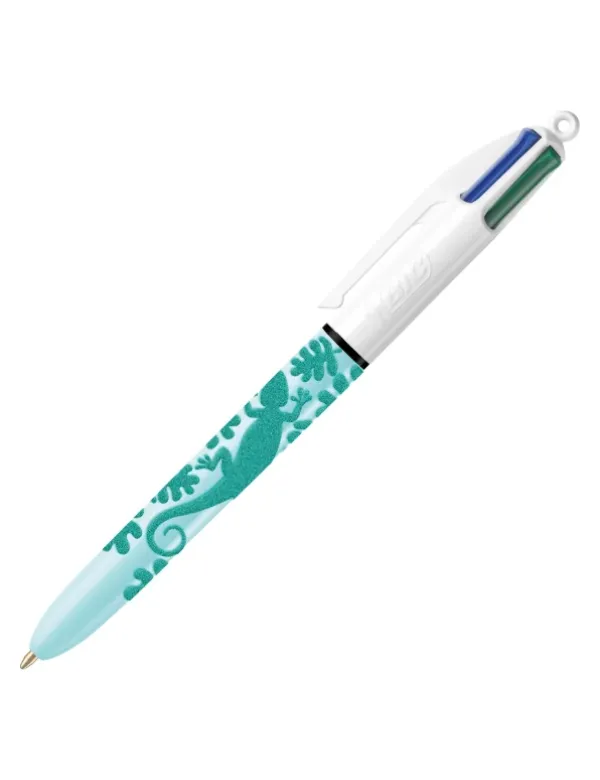 Bic 4-kleurenbalpen velours blauw