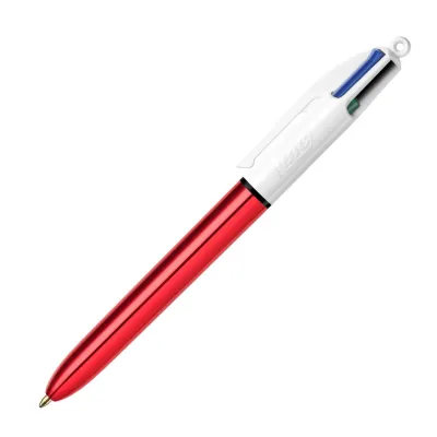 Bic 4-kleurenbalpen shiny rood