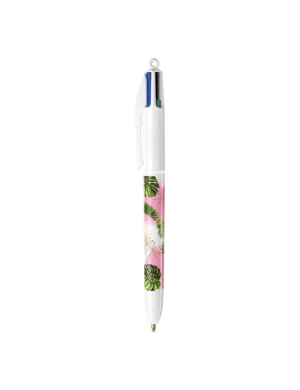 Bic 4-kleurenbalpen botanical roze