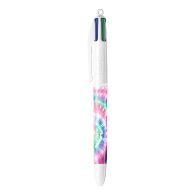 Bic 4-kleurenbalpen ty-die roze-blauw