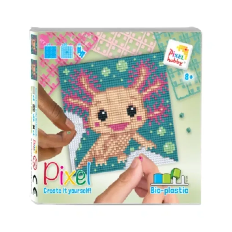 set 4 kleine basisplaten: Axolotl 