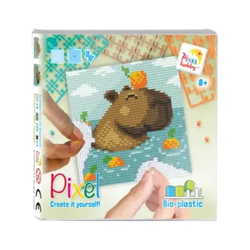 set 4 kleine basisplaten: capibara 