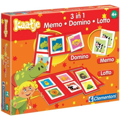 Kaatje 3 in 1: memo, domino en lotto