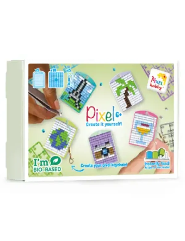 Sleutelhanger thema box reizen