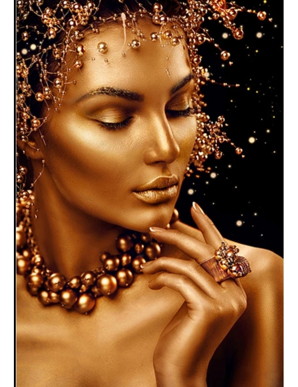Painting by numbers: Golden Lady